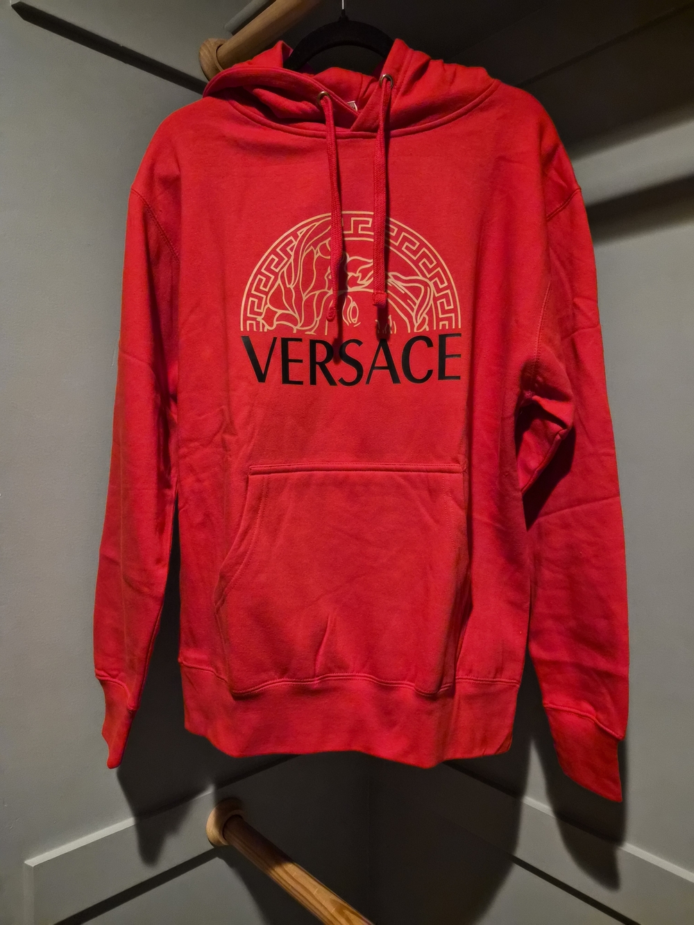 Versace Red Logo Hoodie